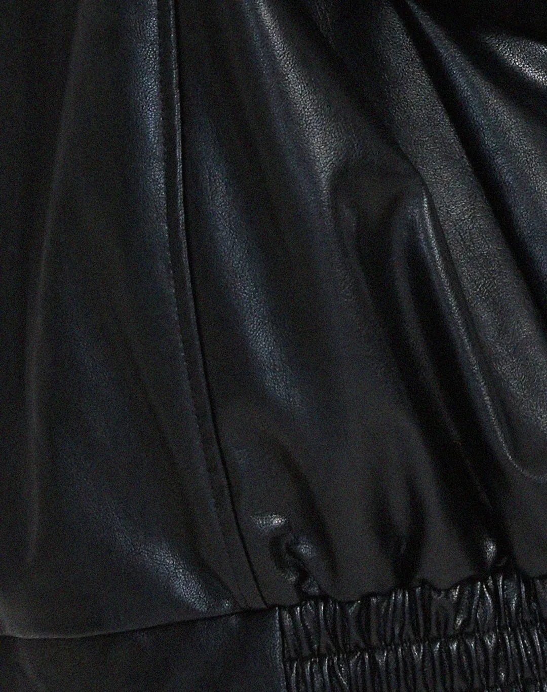 Oversized Faux Leather Jacket