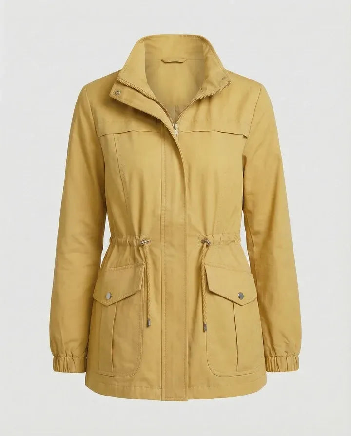 Drawstring Waist Utility Jacket