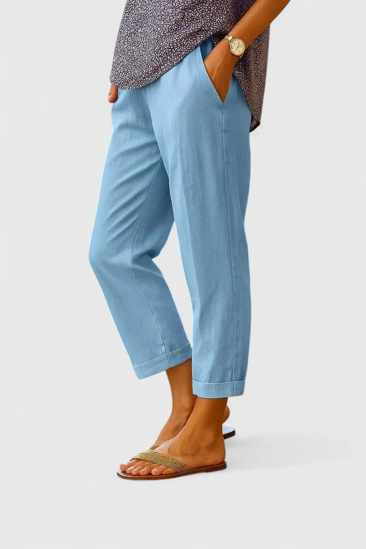 Comfortable Straight-Leg Trousers Breathable Lightweight