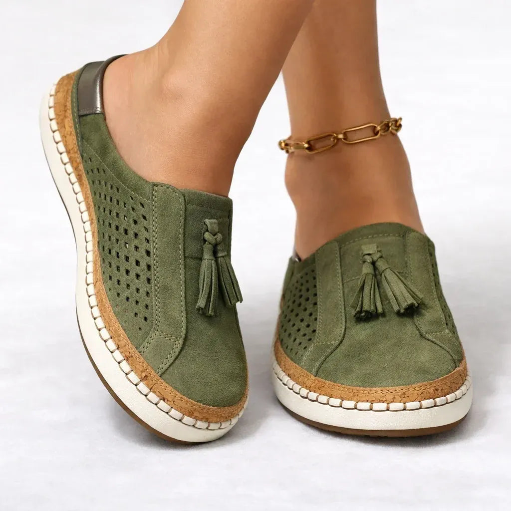 Wide Fit Slip-On Shoes Cushioned Sole