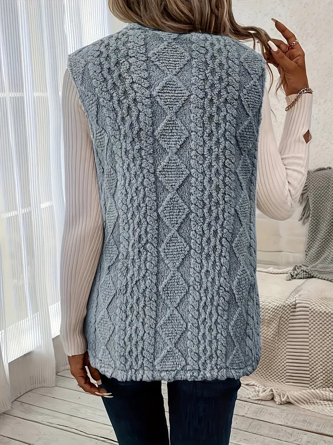 Longline Sherpa Gilet