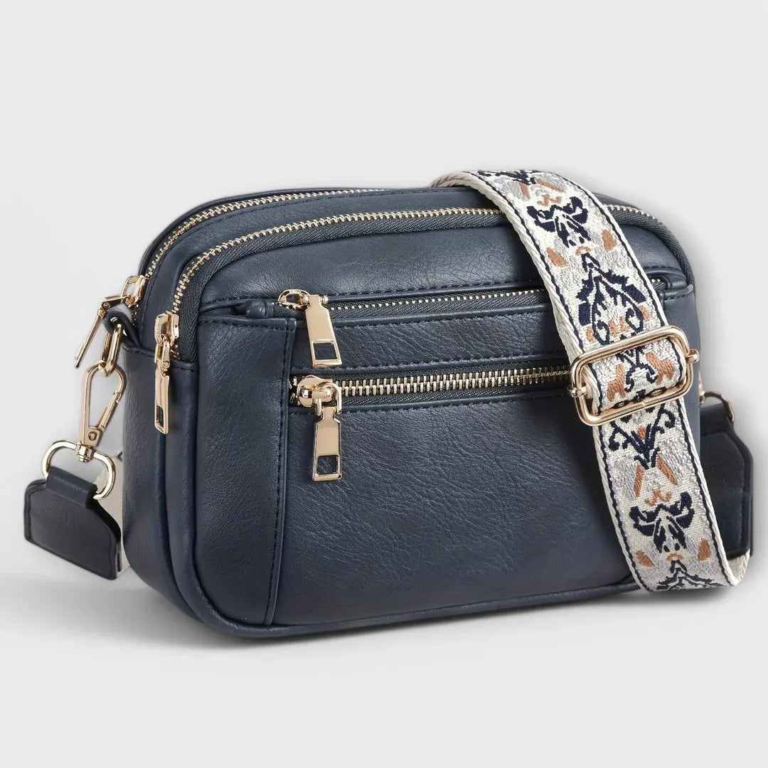 Boho crossbody kabelka z veganské kůže