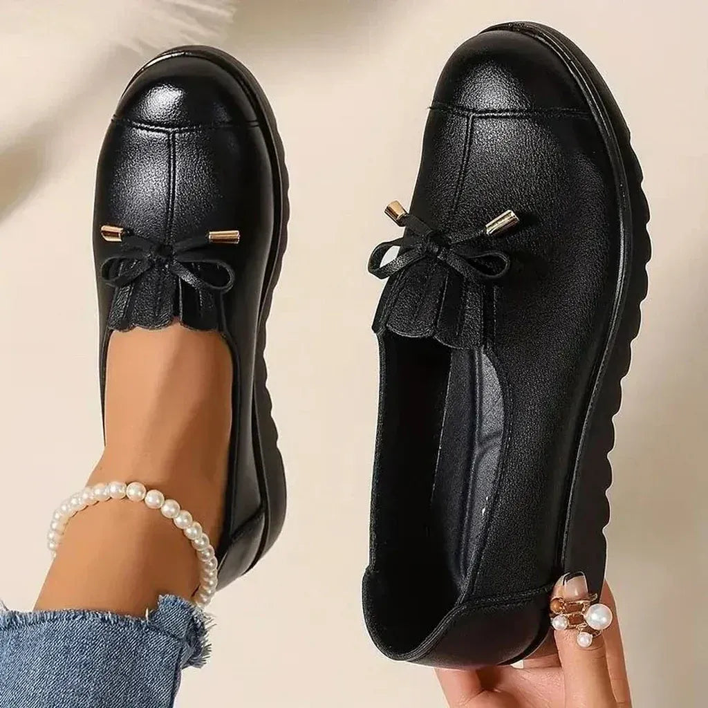 Women's Orthopaedic Leather Loafers Lara Moccasins Memory Foam Cushioned