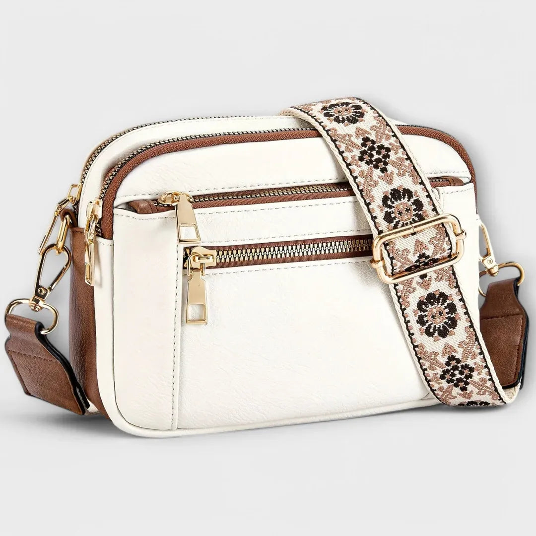 Boho crossbody kabelka z veganské kůže