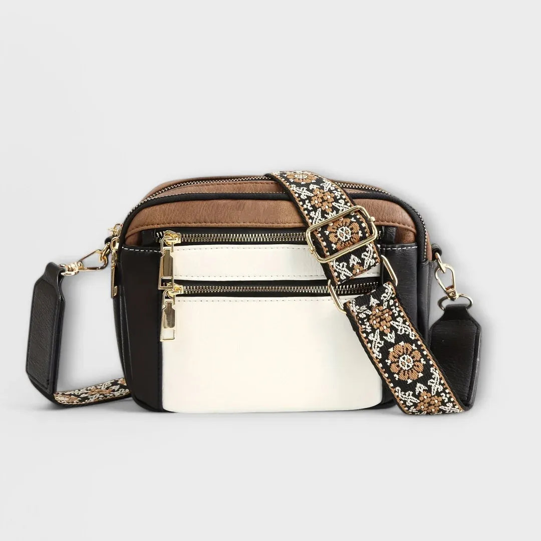 Boho crossbody kabelka z veganské kůže
