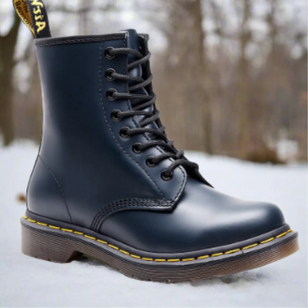 Unisex Lace-Up Boots Padded Insole