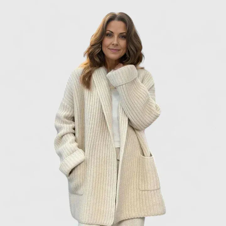 Saryphina Comfortable Cardigan Open Front Flattering Fit