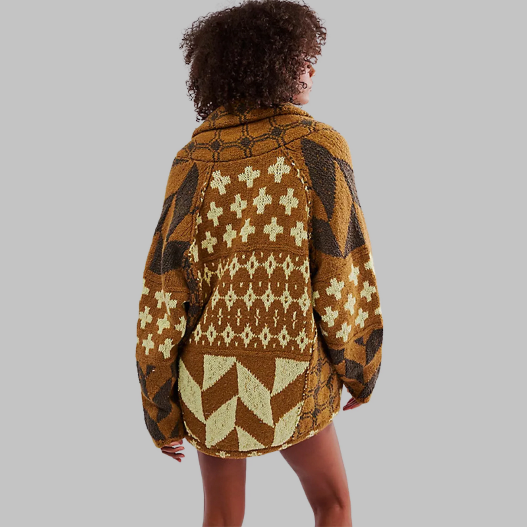 Evangelia Elegant Cardigan Button-Down Oversized Fit