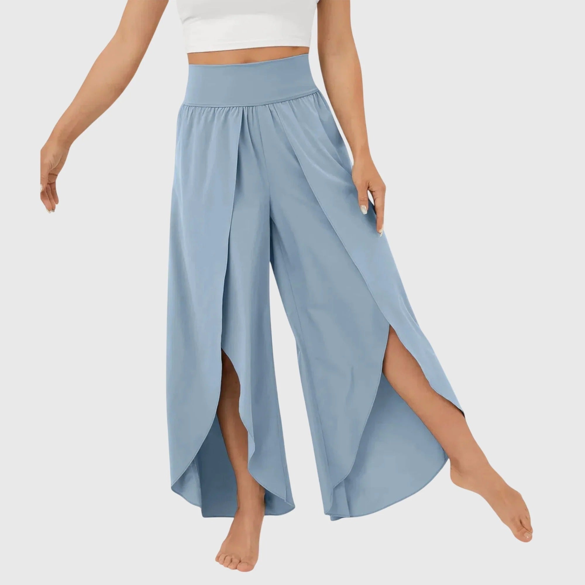 Lightweight Flared Trousers Integrated Shorts Breathable