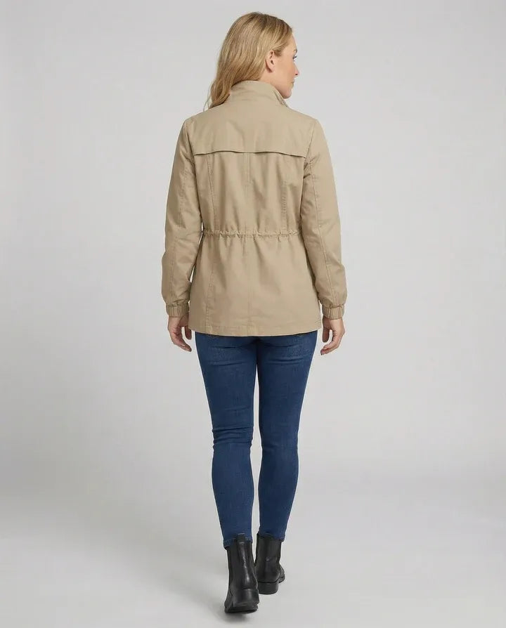Drawstring Waist Utility Jacket