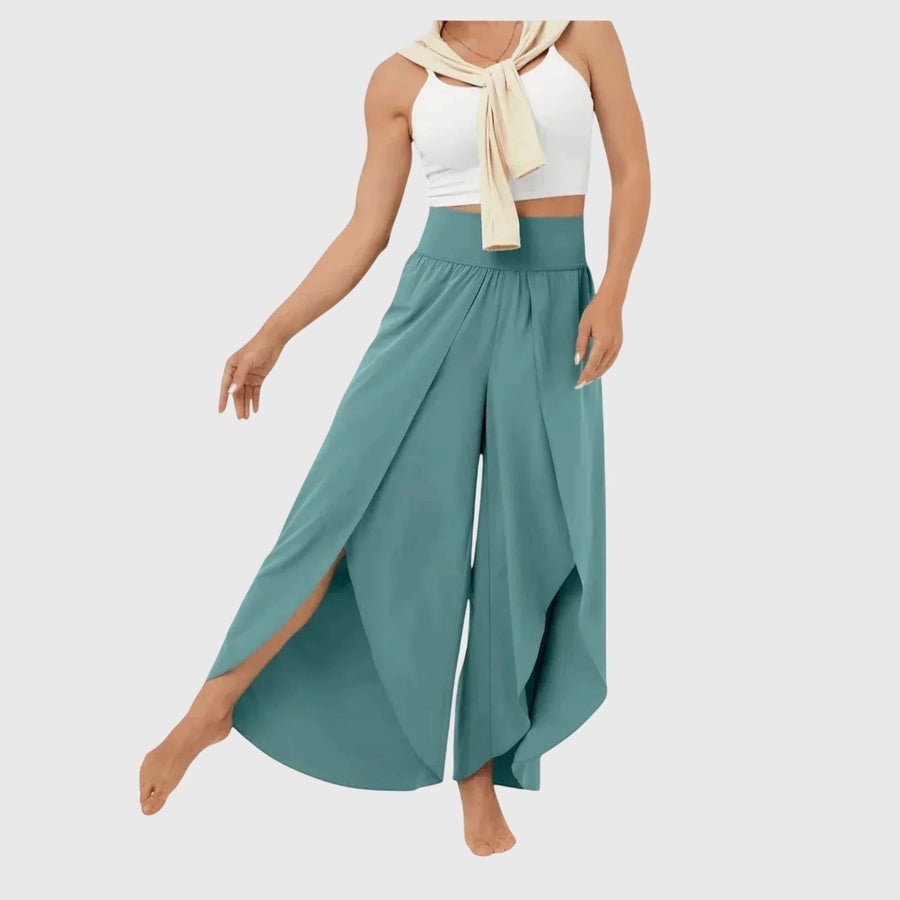 Lightweight Flared Trousers Integrated Shorts Breathable