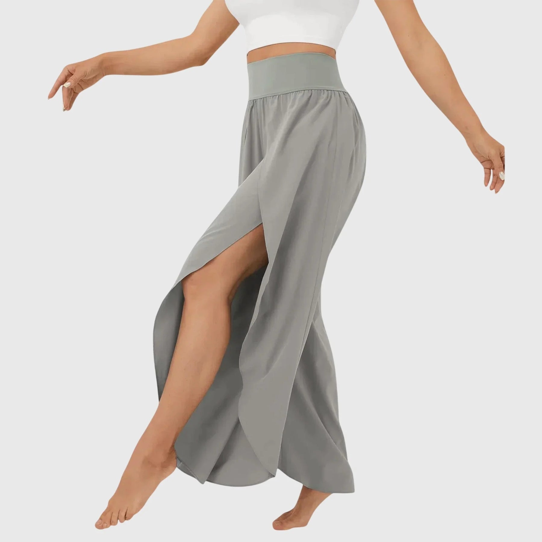 Lightweight Flared Trousers Integrated Shorts Breathable