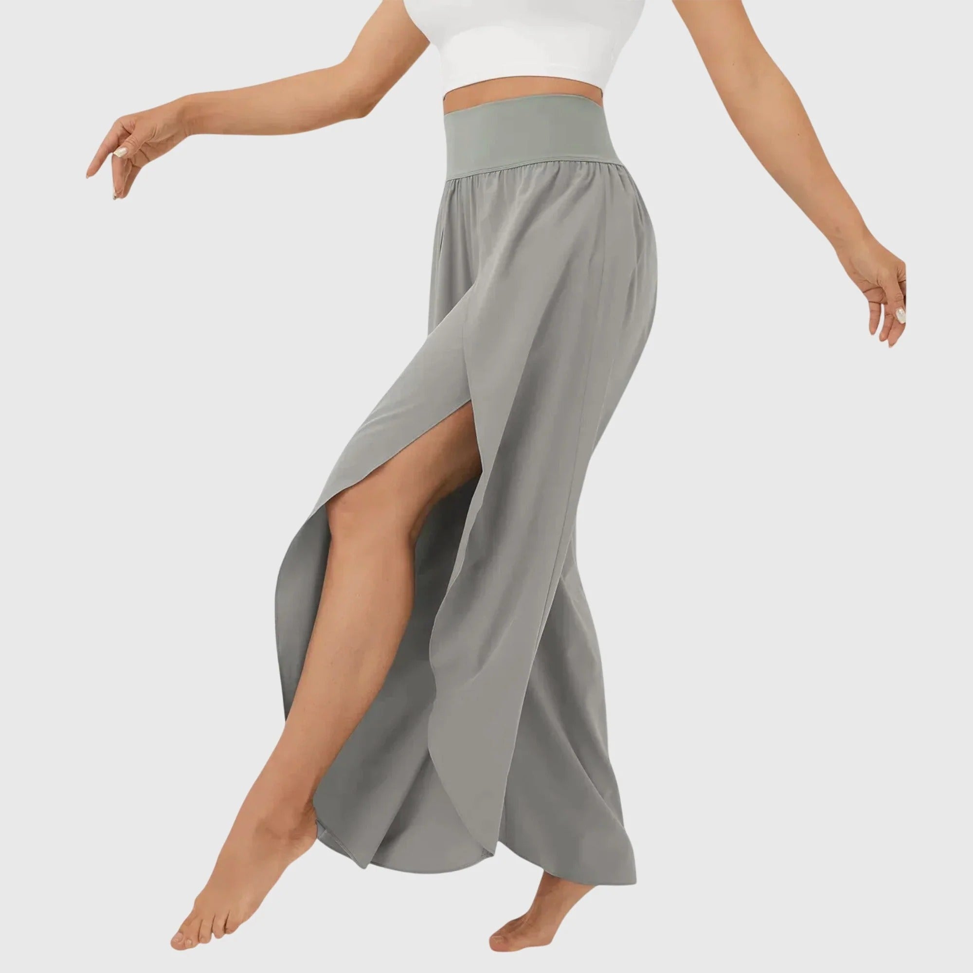 Lightweight Flared Trousers Integrated Shorts Breathable