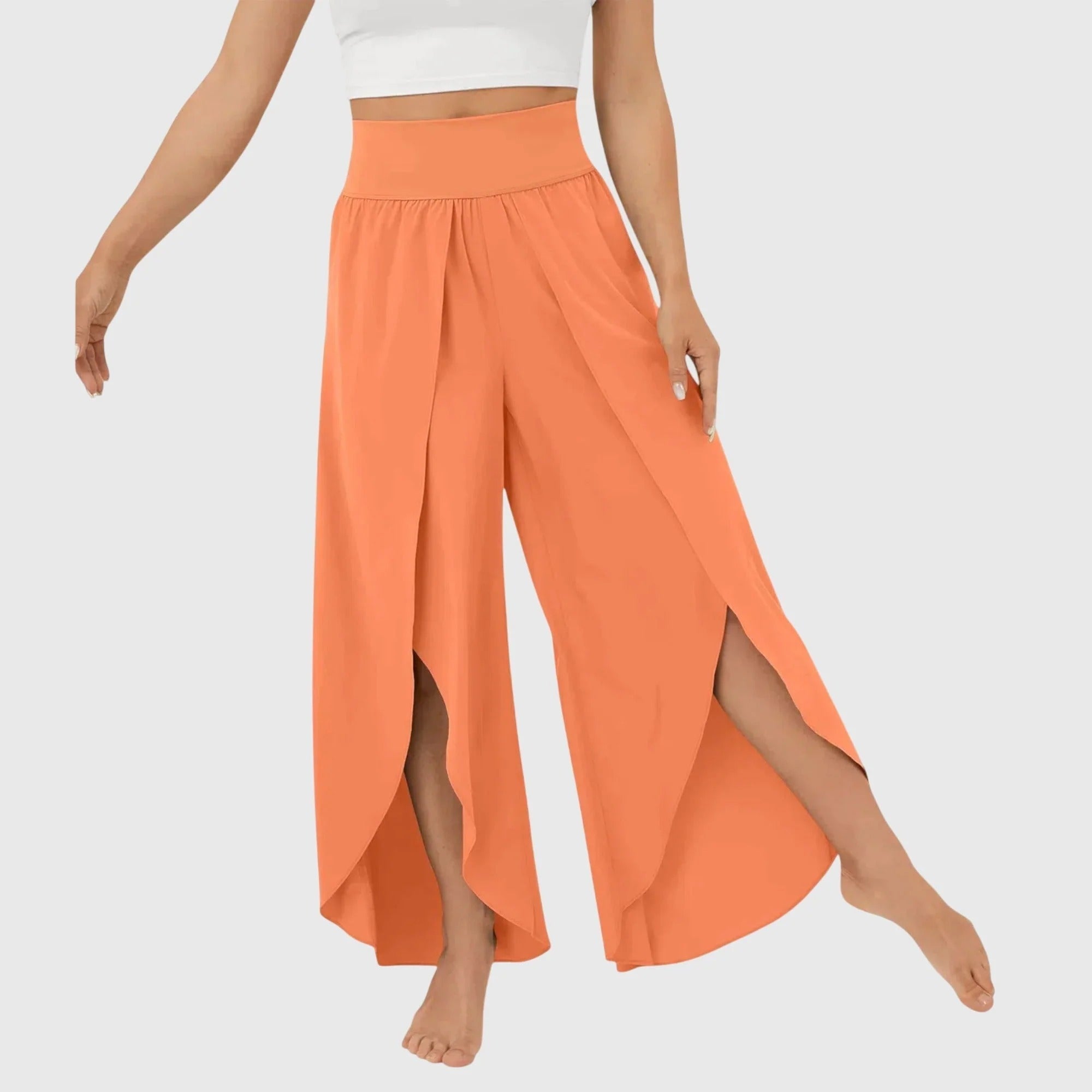 Lightweight Flared Trousers Integrated Shorts Breathable