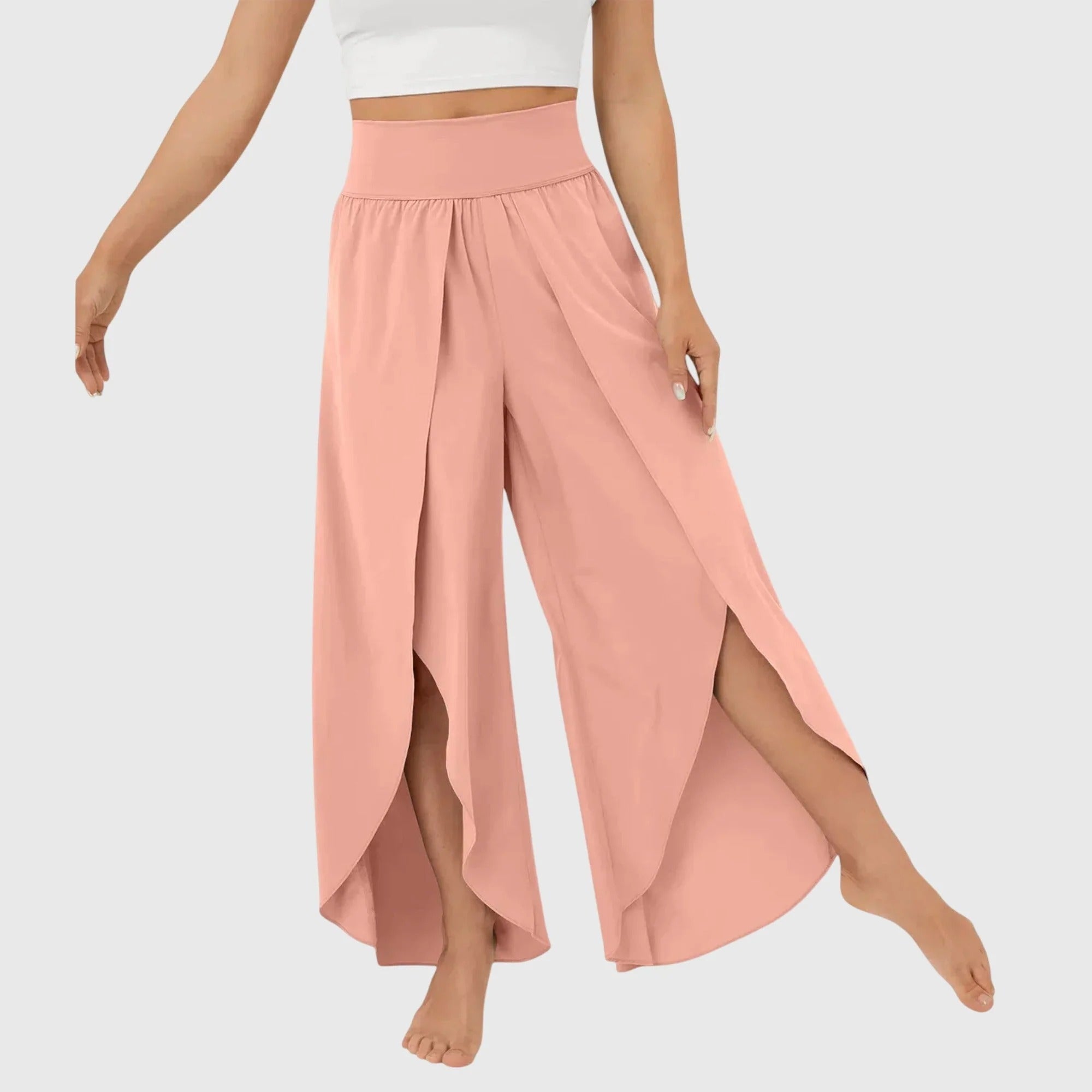 Lightweight Flared Trousers Integrated Shorts Breathable
