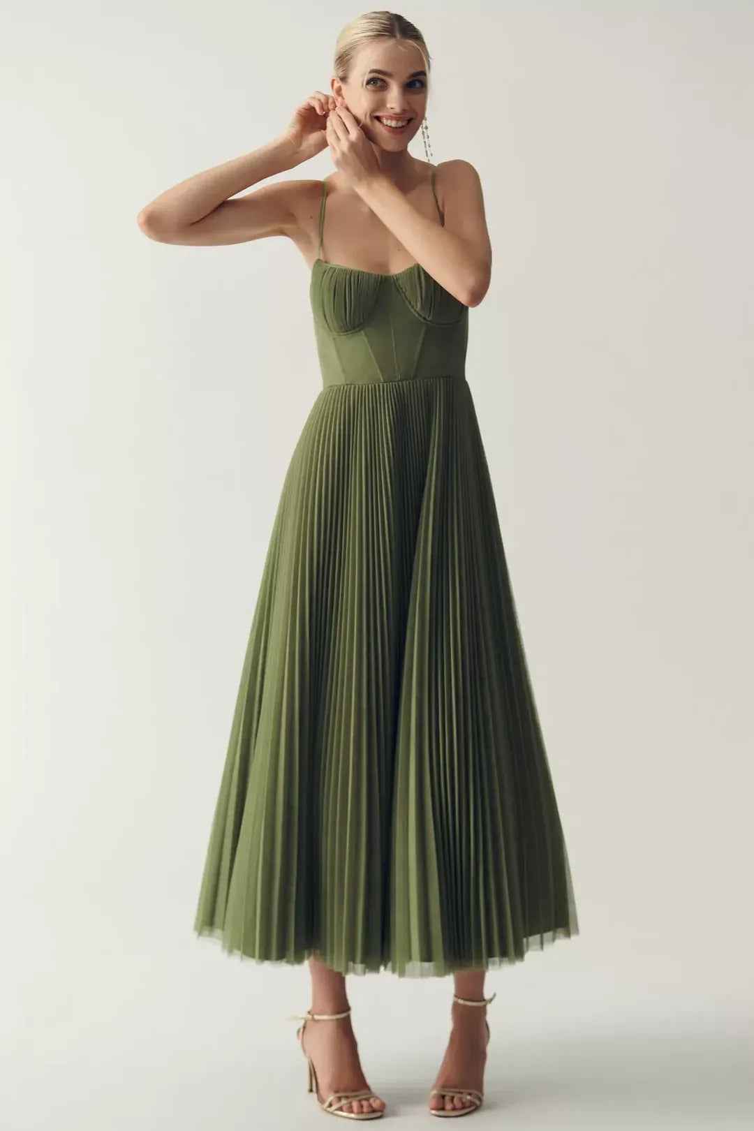Sweetheart Corset Midi Dress