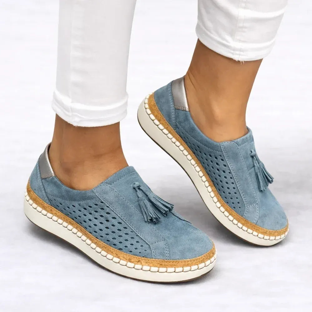 Wide Fit Slip-On Shoes Cushioned Sole