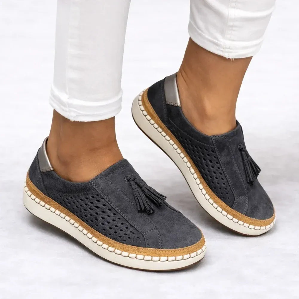 Wide Fit Slip-On Shoes Cushioned Sole