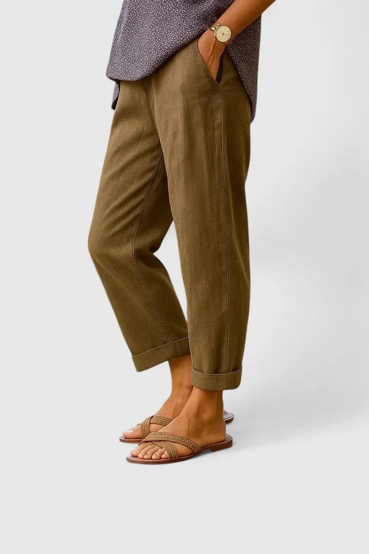 Comfortable Straight-Leg Trousers Breathable Lightweight