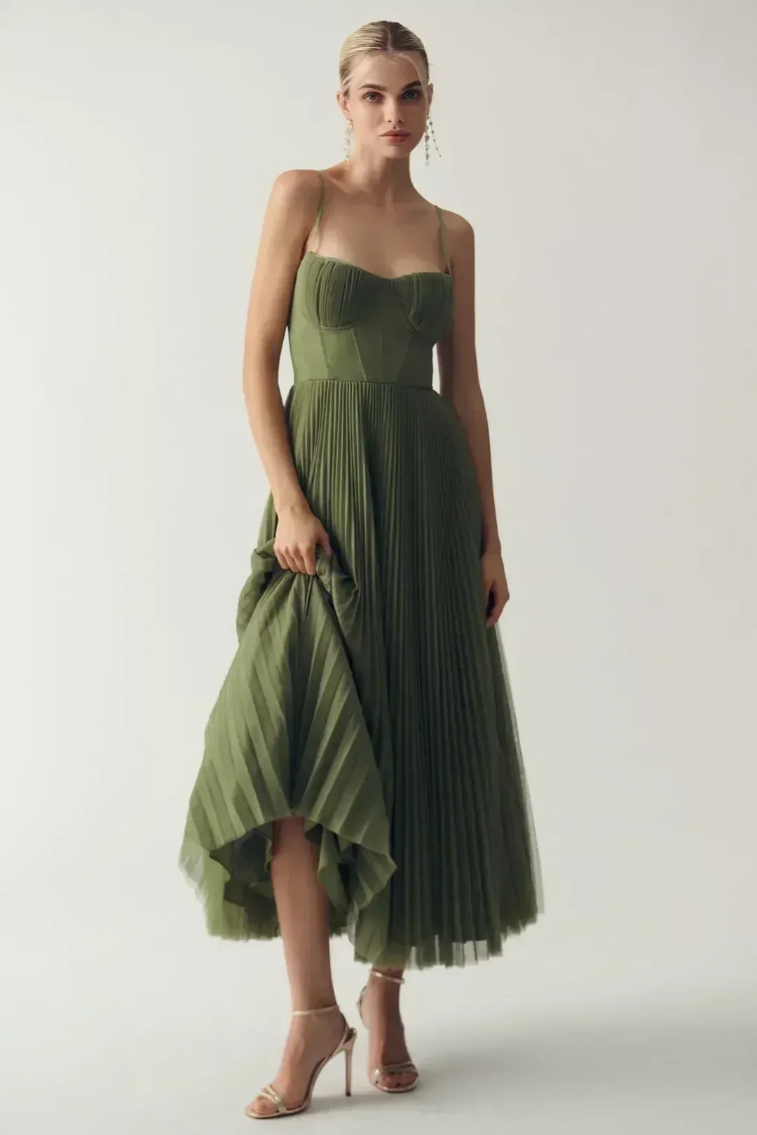 Sweetheart Corset Midi Dress