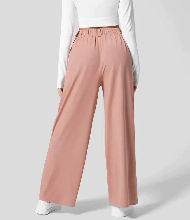 Wide-Leg Trousers - High Waist Flattering Fit