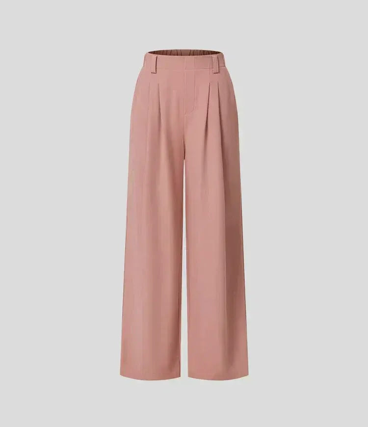 Wide-Leg Trousers - High Waist Flattering Fit