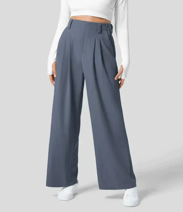 Wide-Leg Trousers - High Waist Flattering Fit