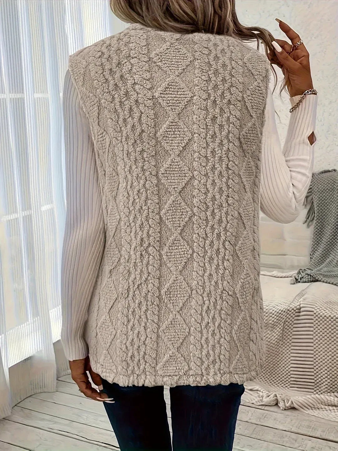 Longline Sherpa Gilet