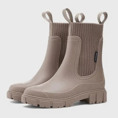 Waterproof Chunky Chelsea Boots – Taupe