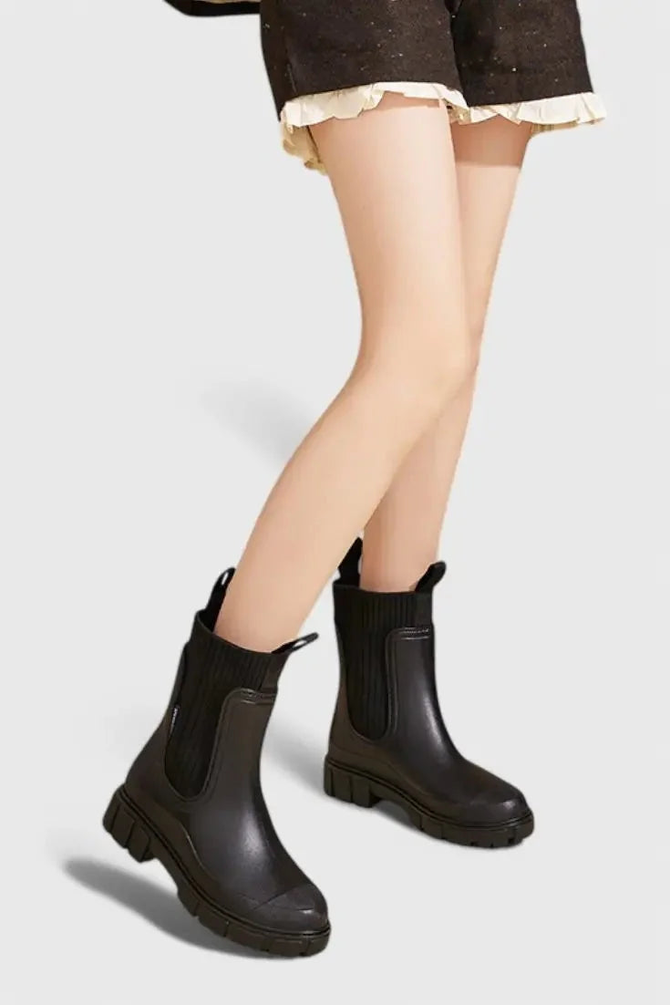 Waterproof Chunky Chelsea Boots