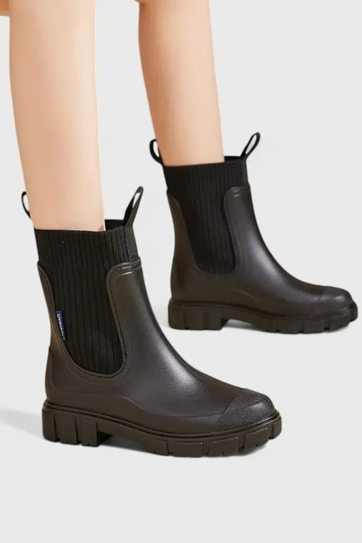 Waterproof Chunky Chelsea Boots