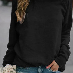 Raglan Crewneck Sweatshirt – Black