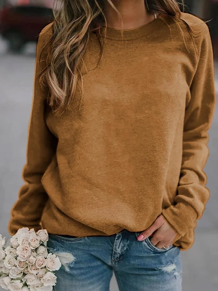 Raglan Crewneck Sweatshirt – Khaki