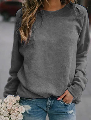 Raglan Crewneck Sweatshirt – Gray