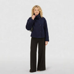 Funnel Neck Cropped Jacket