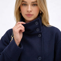 Funnel Neck Cropped Jacket
