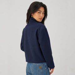 Funnel Neck Cropped Jacket