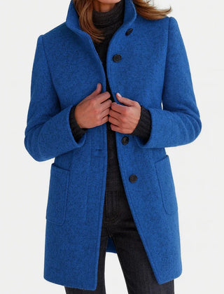 Wool Midi Coat – Blue
