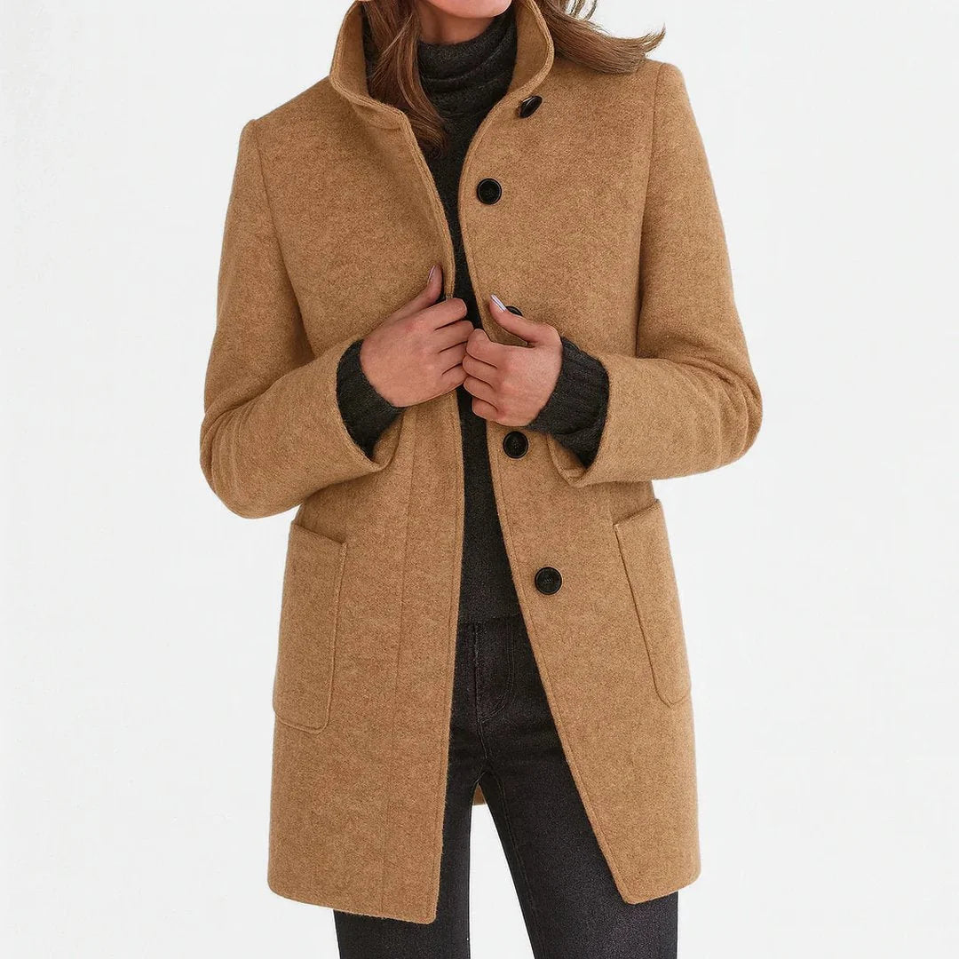 Wool Midi Coat – Camel