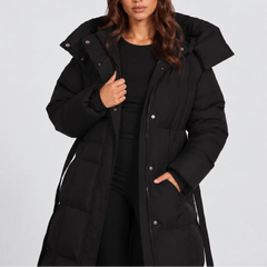 Long Hooded Puffer Coat