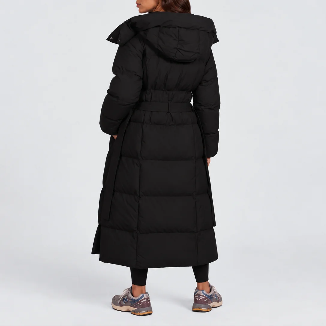 Long Hooded Puffer Coat