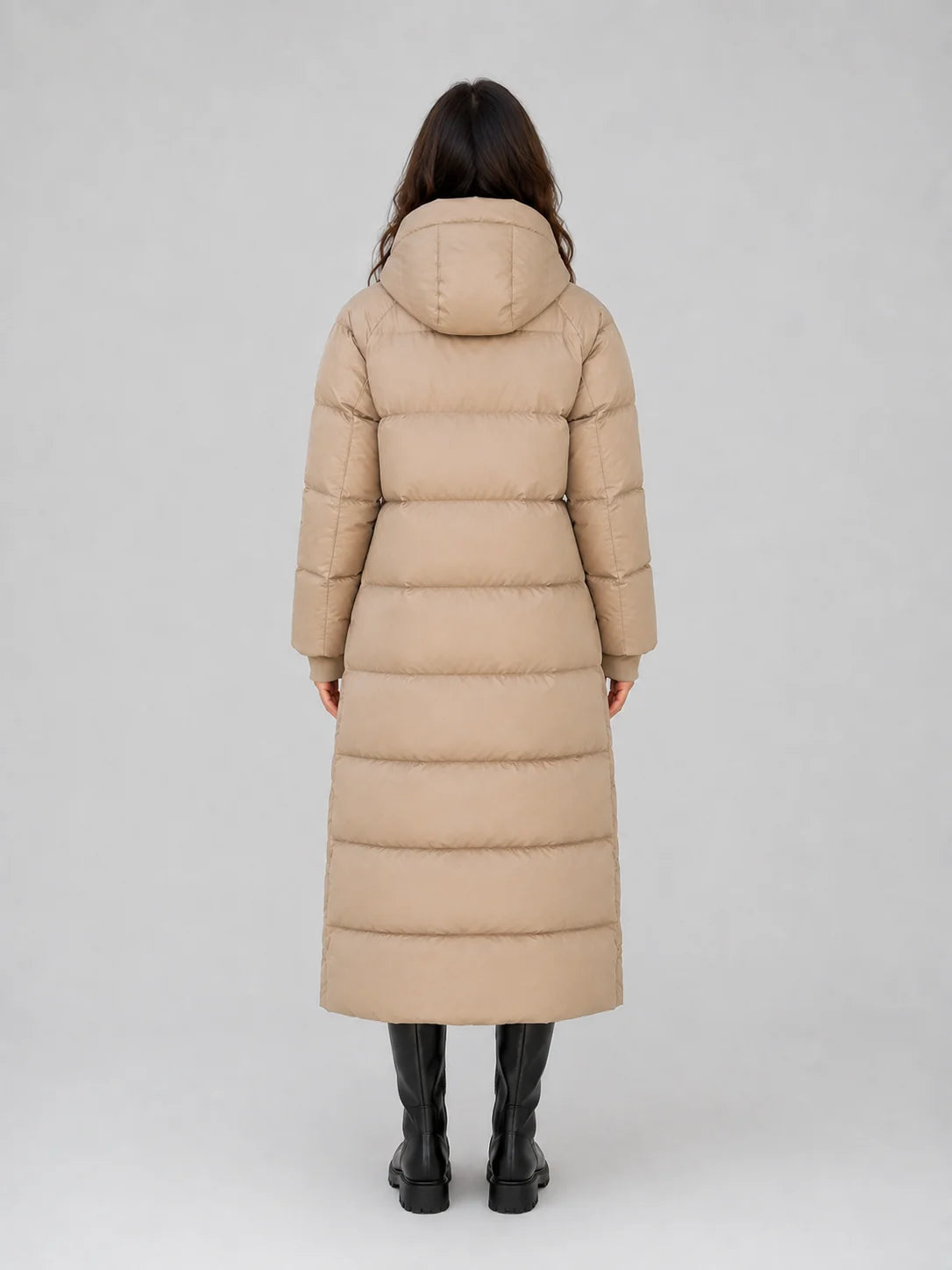 Hooded Longline Puffer Coat