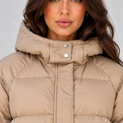 Hooded Longline Puffer Coat