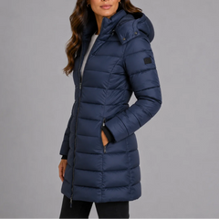 Long Hooded Puffer Coat