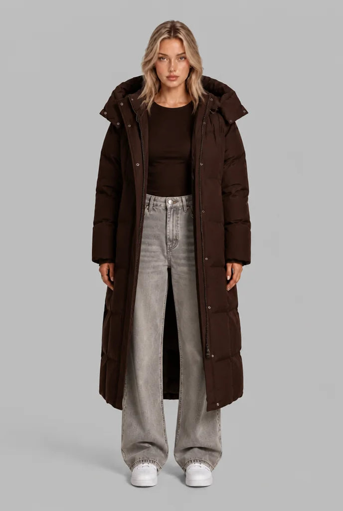 Longline Hooded Padded Coat