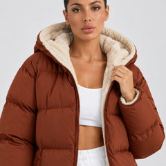 Long Hooded Puffer Coat