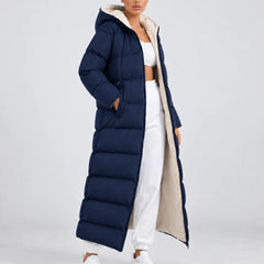 Long Hooded Puffer Coat