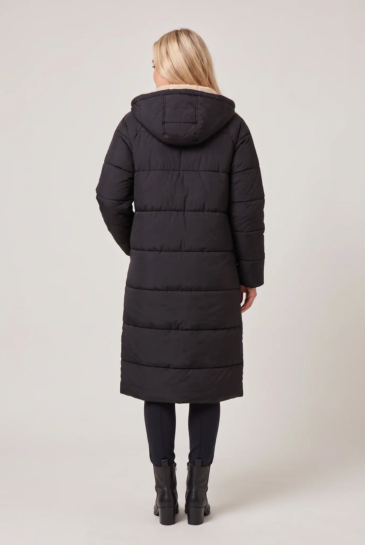 Longline Quilted Puffer Coat
