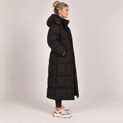 Hooded Belted Puffer Coat