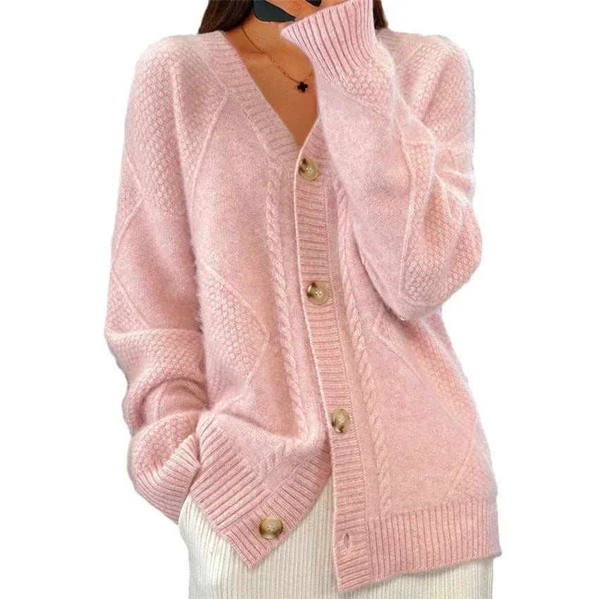 Cashmere Button Cardigan